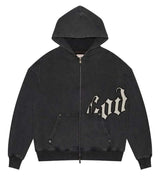 Godspeed OG Logo Sweatsuit V2 Washed Black Hoodie