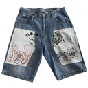 Amis et Fleurs Studded Carpenter Shorts