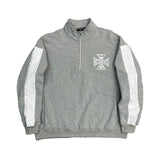 Mixed Emotion Grey Quarter Zip Jacket