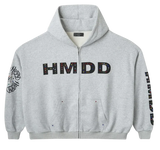 HMDD “Chimestone” Grey Zip Up Hoodie