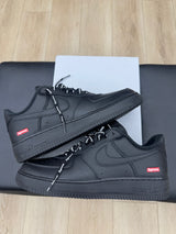 Nike Air Force 1 Low Supreme Black- Pre-Owned- Replacement Box