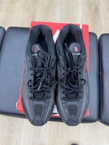 Nike Shox R4 Black Bright Crimson- PREOWNED- REPLACEMENT BOX