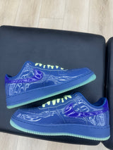 Nike Air Force 1 Low Patent Leather Mystic Navy Grape Ice - Pre-Owned