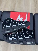 Nike Air More Uptempo Black White- PREOWNED
