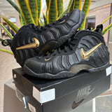 Nike Air Foamposite Pro Black Metallic Gold - PRE-OWNED