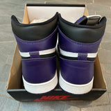 Jordan 1 Retro High Court Purple White - PRE-OWNED