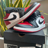 Jordan 1 Low Bred Toe - PRE-OWNED
