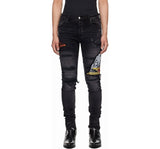 Amiri Black MA Cement Thrasher Skinny Jean