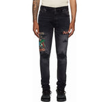 Amiri Sinners Embroidered Skinny Jean