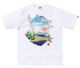 BAPE carp streamer Tee White