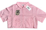 Saint Vanity Nylon Zip Up Shirt Pink (WOMENS)