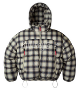 The GV Gallery Plaid Puffer Waterproof Coat Raspberry Hills