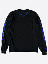 Chrome Hearts Neck Logo Long sleeve Black/Blue