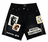 Mixed Emotion Black Chaos Carpenter Shorts