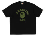 BAPE College Monogram College Relaxed Fit Tee Black