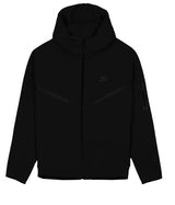 Nike Sportswear Tech Fleece Full Zip Up Hoodie Black/Black (FW24)