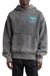 Amiri Lounge Crystal Embellished Distressed Graphic Hoodie