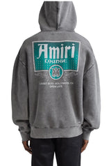 Amiri Lounge Crystal Embellished Distressed Graphic Hoodie