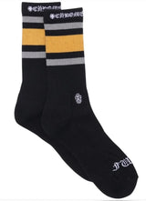 Chrome Hearts Sport Striped Socks Black/Yellow