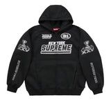 Supreme Football Zip Up Hooded Sweatshirt (FW25) Black
