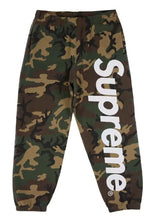 Supreme Satin Applique Sweatpant (SS26) Woodland Camo