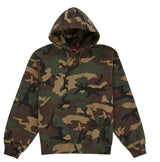 Supreme Satin Applique Hooded Sweatshirt (SS26) Woodland Camo