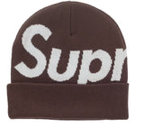 Supreme Big Logo Beanie (FW25) Brown