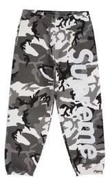 Supreme Satin Applique Sweatpant (SS26) Snow Camo