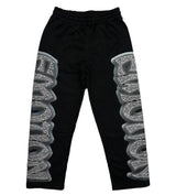 Mixed Emotion Midnight Black Rhinestone Sweatpants