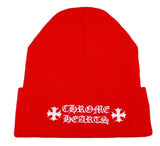 Chrome Hearts Beanie Logo Beanie Red
