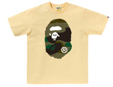 BAPE Giant 1st Camo Big Ape Head Tee Yellow/Green