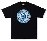 Bape ABC Camo Single Color Busy Works Tee Black Blue