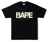 Bape 1st Camo BAPE Logo Tee Black Green