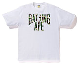 BAPE ABC Camo NYC Logo Tee White Green