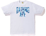BAPE ABC Camo NYC Logo Tee White Blue