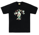 BAPE Map Camo College Milo Tee Black/Multicolor