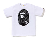 BAPE Speed Racer Big Ape Head Tee White Black