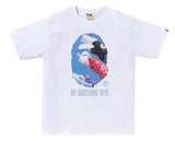 BAPE Carp Photo By Bathing Ape Tee White