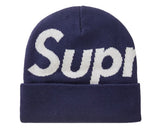 Supreme Big Logo Beanie Beanie (FW23) Navy