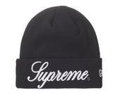 Supreme New Era Script Beanie Black