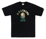 Bape Tie Dye College Black/Beige T-Shirt