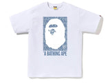 BAPE Lux Sport Pattern Box Ape Head T-Shirt (WHITE)