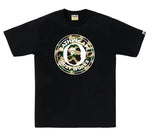 BAPE 1st Camo Busy Works Tee Black/Yellow