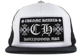 Chrome Hearts CH Hollywood Trucker Hat Black/White