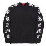Supreme Old English Sleeves Sweater Black