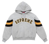 Supreme Filled Zip Up Hooded Sweatshirt Heather Grey