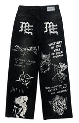 Mixed Emotions Black Canvas Denim