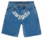 Sp5der OG Logo Denim Short Blue Denim