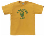 Bape Bitmap College Tee Yellow