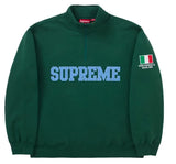 Supreme Milan Shop Flag Half Zip Pullover Green